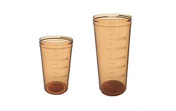 Best price clear 16oz graduated plastic drinking tumblers with screw lids bulk