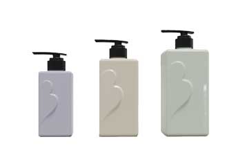 Wholesale 500ml 16oz flat square plastic pump bottles for shampoo/liquid soap/hand sanitizer