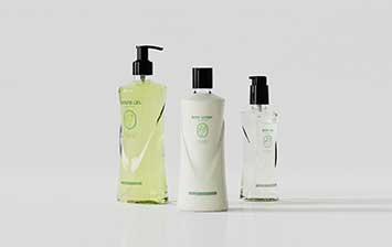 Best modern design clear 16oz plastic soap and lotion bottle set for personal care packages