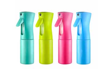 Wholesale colored 200ml 300ml 500ml plastic continuous mist spray bottle