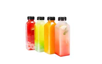 Biodegradable clear 500ml plastic pla bottles with screw caps