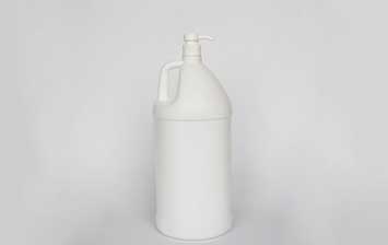 5L HDPE refillable plastic chemical storage bottles jugs with pump and handle