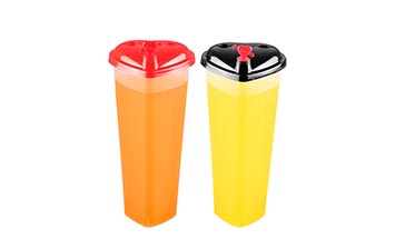 16oz clear disposable plastic cup with lid and straw for juice/milk tea/boba tea/coffee
