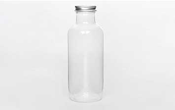 500ml Cold pressed Juice PET Plastic Clear Bottle with Tamper Evident White Black Cap