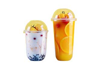 Wholesale 12oz 16oz 24oz clear plastic boba tea cups with lids