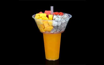 Clear 10oz 12oz 16oz 20oz 24oz disposable plastic bubble tea cups with lids and straws