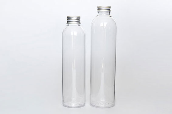 400ml  Round Clear PET Juice Bottle with screw cap and straw for beverage