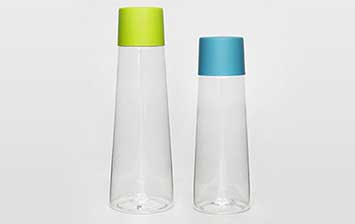 350ml 500ml cold pressed juice recyclable PET bottles with durable safety cap