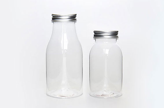 220ml PET plastic milk yogurt bottles with aluminum lids