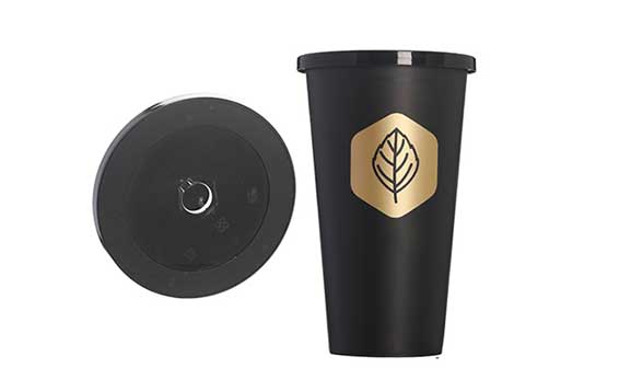 Supplier direct 16oz custom boba cups insulated plastic promotional tumblers with lids and straws fo