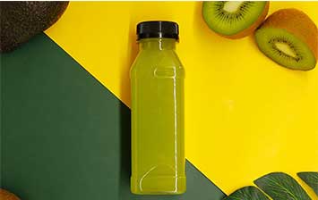 Food grade PET square juice bottles manufacturer for orange juice