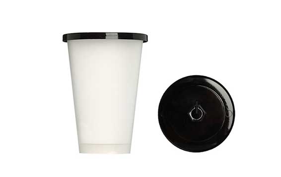 Eco friendly 400ml clear disposable plastic boba cups with lids for iced drinks coffee tea smoothie