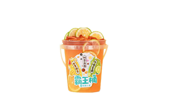 Custom printing 500ml plastic bubble tea bucket cups with lids