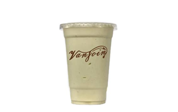 Wholesale disposable clear 16oz plastic smoothie cups with lids and straws bulk