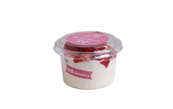 Wholesale clear small 150ml disposable plastic sweets cups with lids and spoon