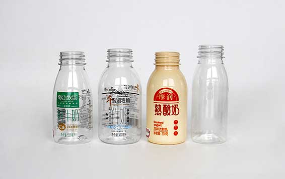 200ml BPA Free small empty plastic milk bottles with tamper proof caps