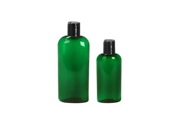 Wholesale refillable colored 16oz plastic oval bottles for gel packaging