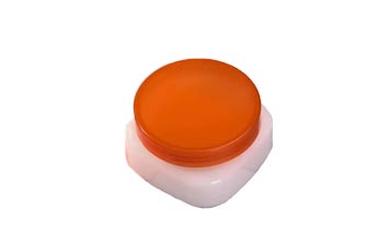 Wide mouth square 250ml pet plastic beauty jars with lids for travel