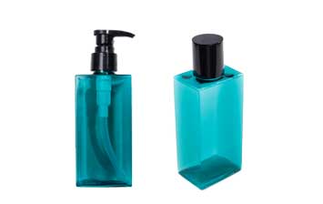 Best flat square 250ml plastic cosmetic bottles wholesale with pump from bottles manufacturer