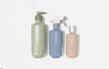 Fancy refillable 300ml decorative plastic soap dispensers for bathroom