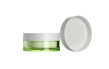 Empty 50ml cosmetic plastic eye cream jar with lid and liner form cream jars supplier