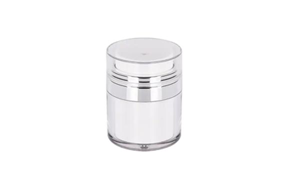 Wholesale luxury 50g empty airless acrylic cosmetic jars with lids