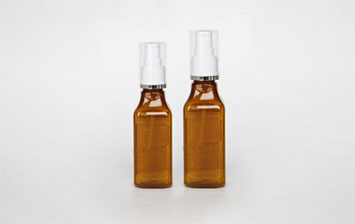 Perfume atomizer amber empty plastic mist spray bottles for sale