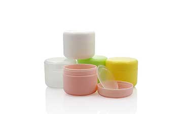 Custom color facial cream container 4 oz empty plastic cosmetic jars for face eyes