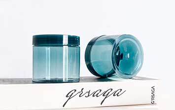 High quality factory price 2oz 3oz 4oz 5oz clear cosmetic plastic jars for sale