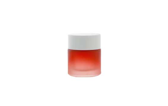 Gradient color small plastic lip scrub jars with lids for Cosmetic Lip Balm Lip Gloss Creams Lotions