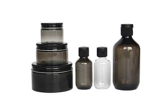 Bulk sale 100ml 250ml 500ml 1000ml empty black plastic liquid soap bottles with pump