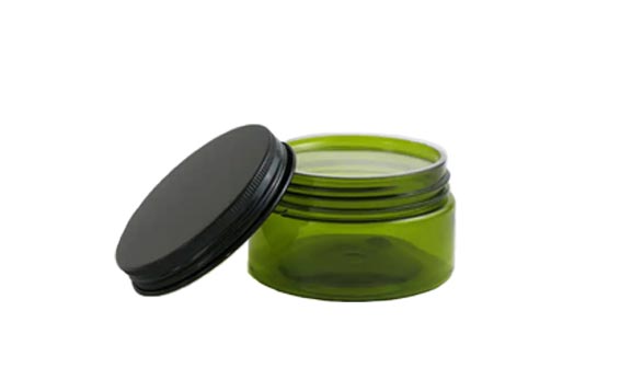 Wholesale clear 250ml plastic makeup jars with lids for cosmetic cream