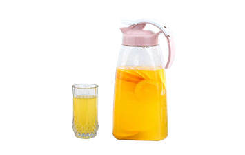Heat resistance clear 1.2L plastic water jug with lid and spout for water drinking