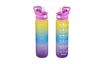 Portable modern design leakproof plastic 1000ml sports spray water bottle