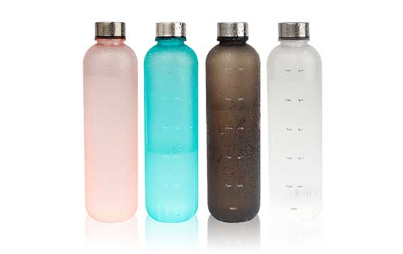 Colorful frosted 32oz plastic water drinking bottle bulk with factory price