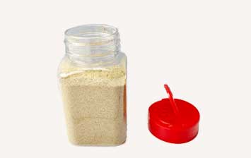 BPA free 4oz 120ml square plastic spice jars bulk for powder/spices/herbs