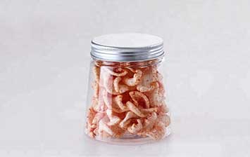 Food grade plastic food storage jars with screw lids for food
