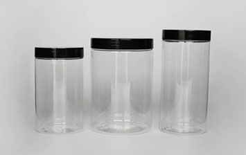 Crystal clear large plastic jar food containers 32oz PET wide mouth plastic jars with screw lids