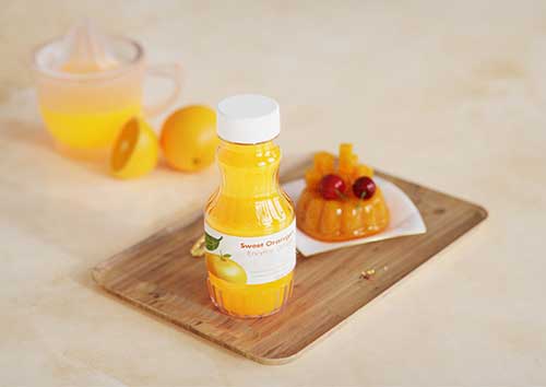 Food grade 16 oz pet plastic juice bottle with twist off cap for lemon juice