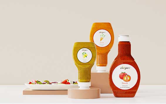 Wholesale cheap clear 16oz plastic sauce bottles with lids from bottles supplier