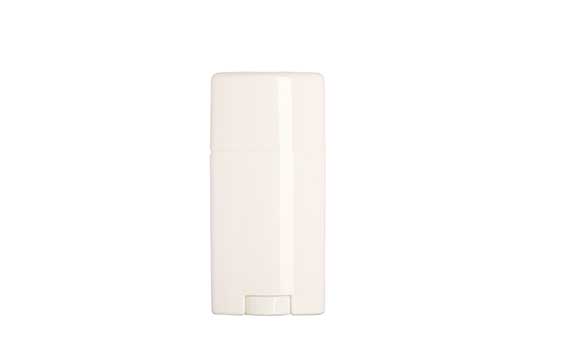 Empty 75ml oval lip balm tubes plastic deodorant container white oval twist up refillable tubes for