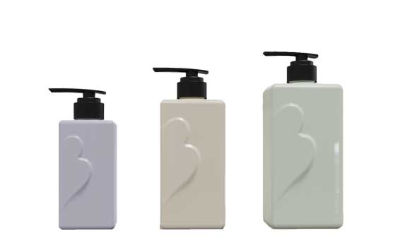 Wholesale 500ml 16oz flat square plastic pump bottles for shampoo/liquid soap/hand sanitizer