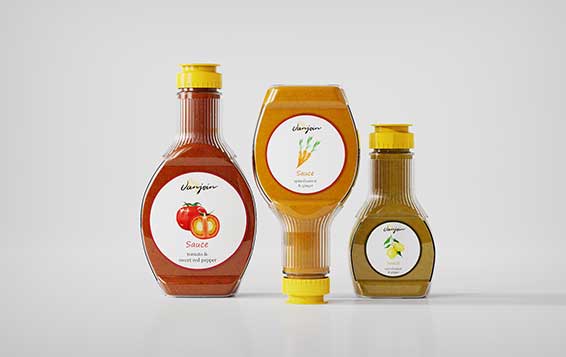 Wholesale cheap clear 16oz plastic sauce bottles with lids from bottles supplier