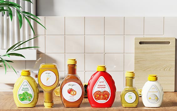 Best hot sale 16oz plastic squeeze sauce bottles with caps for kitchen