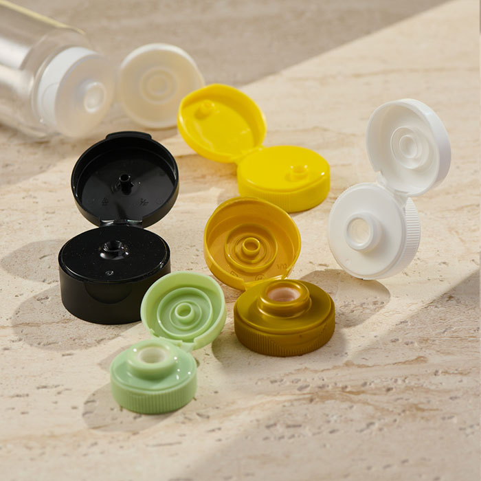 Smooth Flip Top Dispensing Cap with silicone value Replacement Bottles Emptying Caps Reusable Plastic Leak-Proof Snap Top Plug for Squeeze Bottles