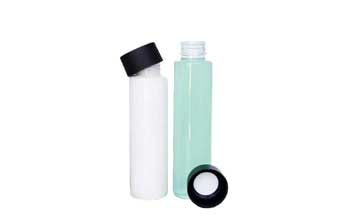 Wholesale custom label 250ml cylinder pla bottles for fruit juice