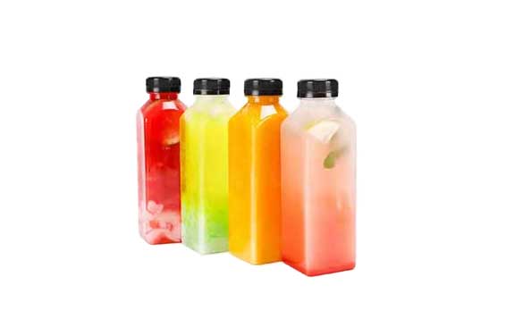 Biodegradable clear 500ml plastic pla bottles with screw caps