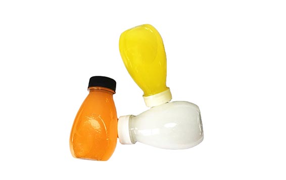 Plastic Juice Bottles - Square - Clear - 16oz. - 100 Count Box
