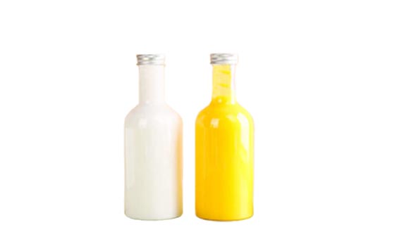 Wholesale small round lone neck 350ml plastic bottle with screw cap bulk