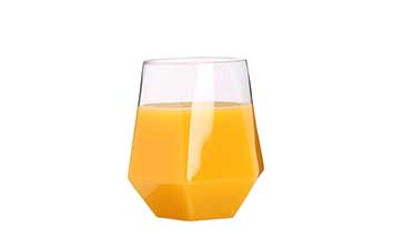 Wholesale unbreakable tumlber clear 350ml plastic drinking glasses for home office kitchen